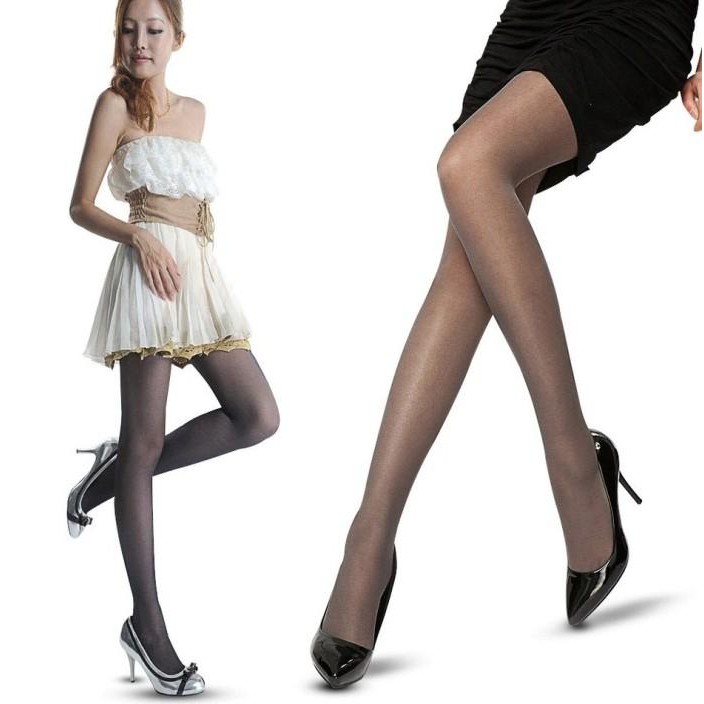 Sorex Underwear - Stocking Stoking Wanita Tutup Kaki Celana Tipis Hitam Krem Warna Kulit Abu