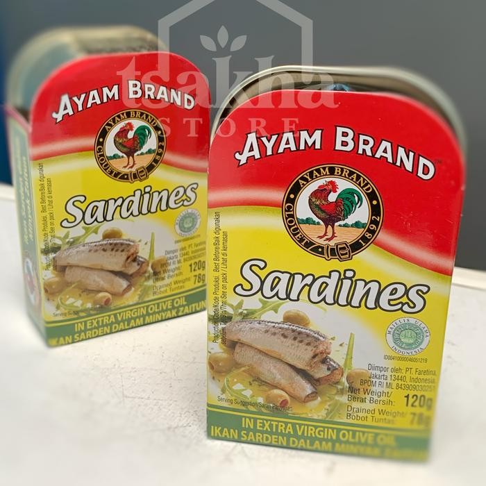 

READY IKAN SARDEN MINYAK ZAITUN MSG FREE SUGAR FREE 425G - SARDINES OLIVE OIL SEHAT