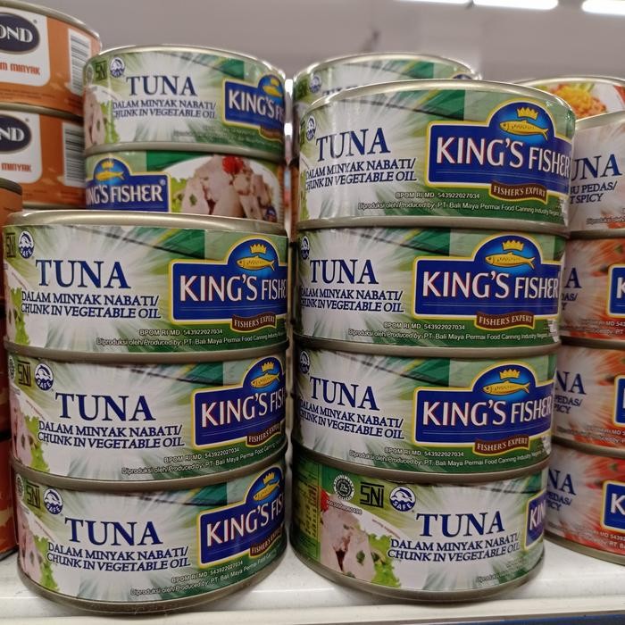 

READY KINGS FISHER TUNA IN OIL KALENG 170G - TUNA KALENG RASA TERBAIK