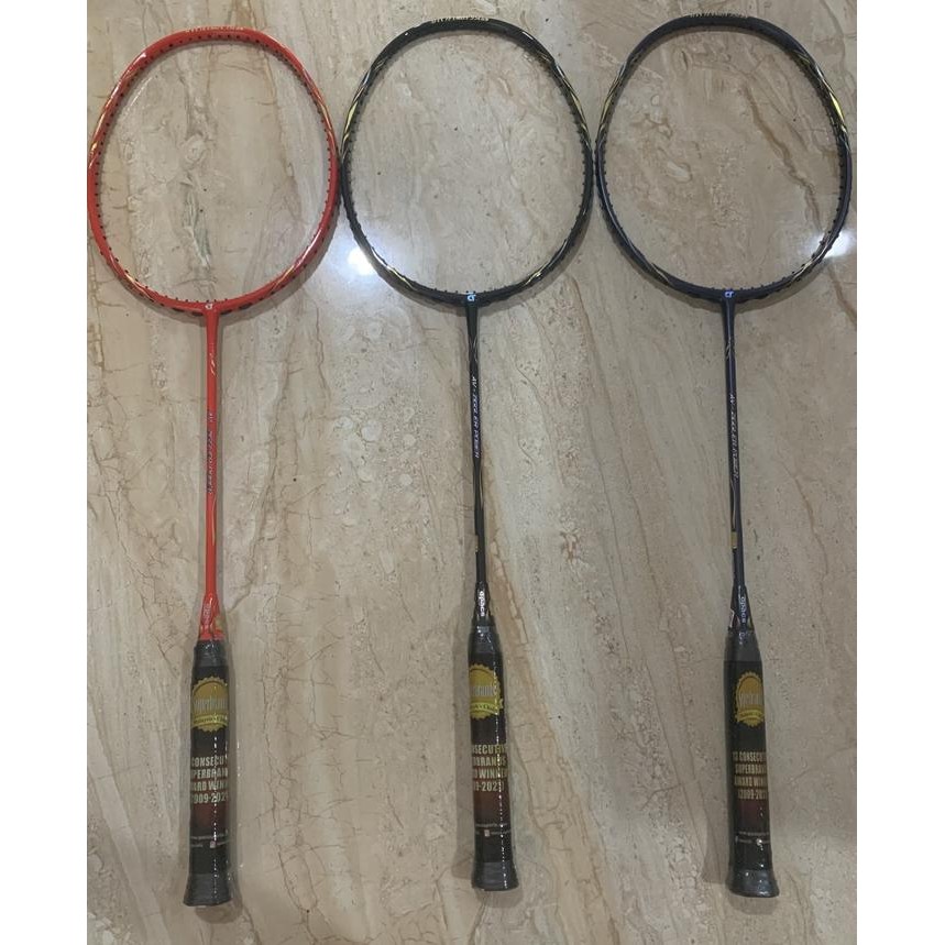 Adidaass Pro - Raket Badminton Apacs New Av Ziggler Power Max 35Lbs Grip 3U G2 Ori