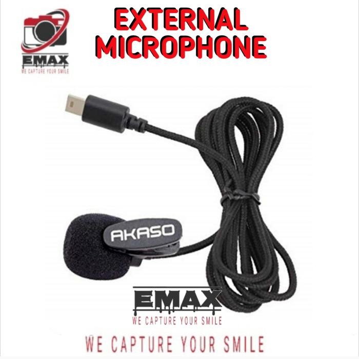 Akaso External Microphone Micro Usb V50X Ek7000 Pro Akaso Mic External