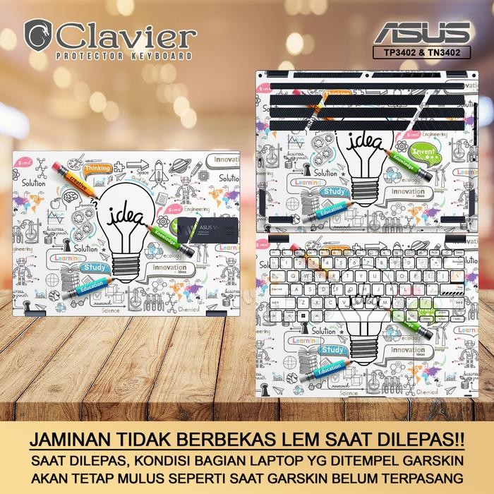 Siap Kirim Cover Garskin Laptop Asus VivoBook S14 Flip TP3402 Series Skin Anti Gores