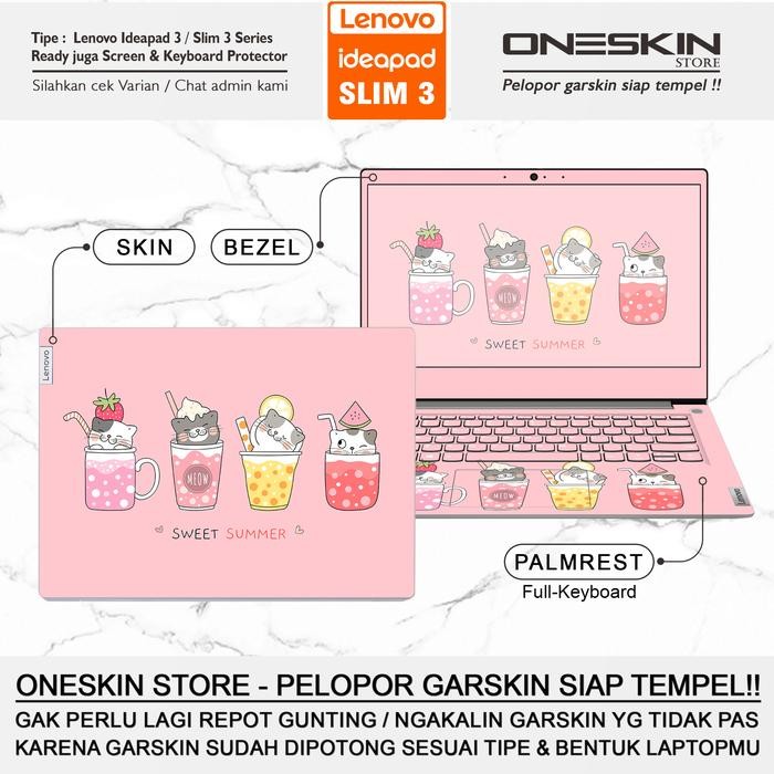 Siap Kirim Garskin Stiker Laptop Lenovo IdeaPad Slim 3 / 3i 14 Inch Full Body Skin
