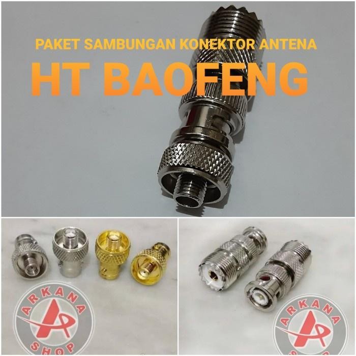 PAKET SAMBUNGAN KONEKTOR ANTENA HT BAOFENG #SET