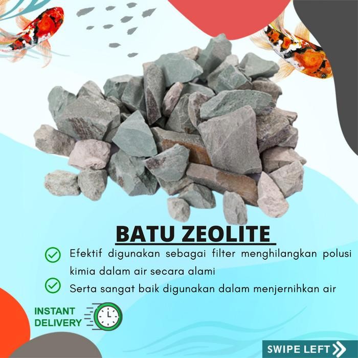 (Allthebest) BATU ZEOLITE FILTER AQUARIUM KOLAM IKAN AQUASCAPE MENJERNIHKAN AIR