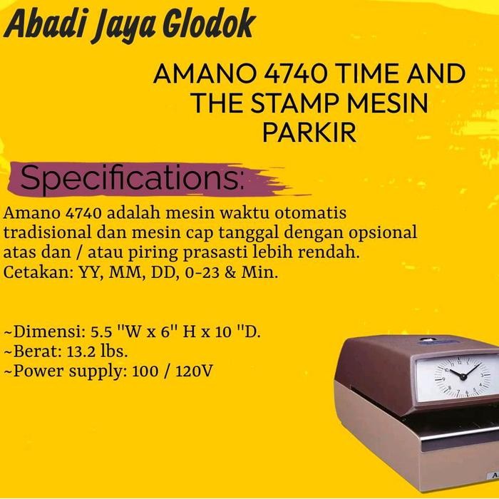 AMANO 4740 MESIN ABSENSI KARTU