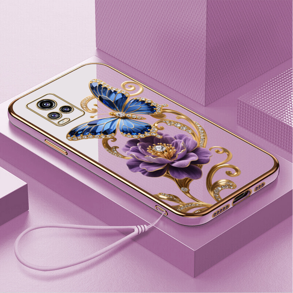 Casing Hp Untuk VIVO V20 2021 Lokal Stock Lanyard Gratis Phone Case Softcase Kesing Cassing Soft Sof