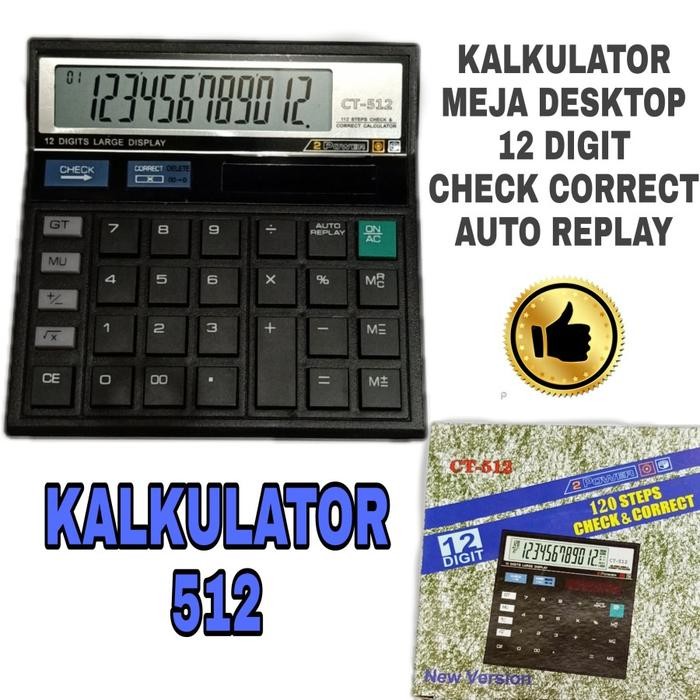 

KALKULATOR CECK ULANG CT 512