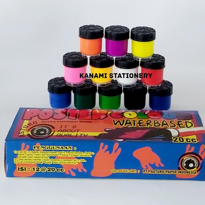 

Cat Air Poster Waterbased Set 12 Colors @20Cc Asturo.