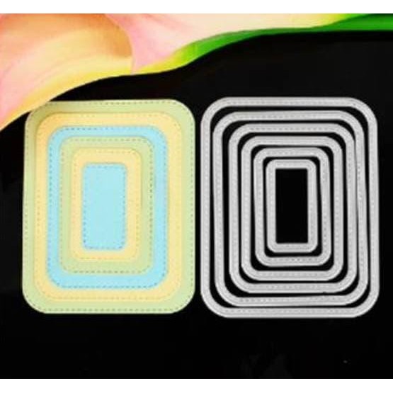 

Cutting Dies Round Corner Rectangular Frame (6Pcs)
