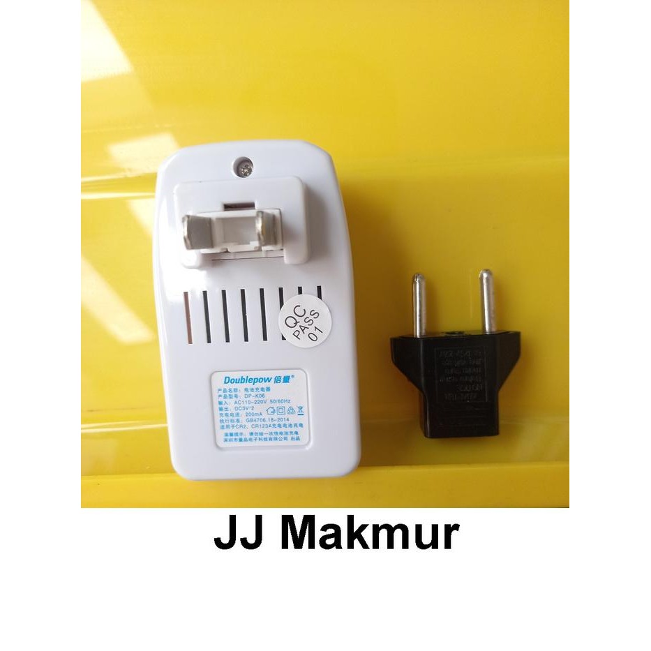 CHARGER BATERAI CR2 CR123 - ALAT CAS BATERE BATRE CHARGER BATTERY