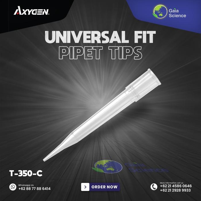 AXYGEN T-350-C 300L UNIVERSAL FIT PIPET TIPS FINE-POINT NON-FILTERED