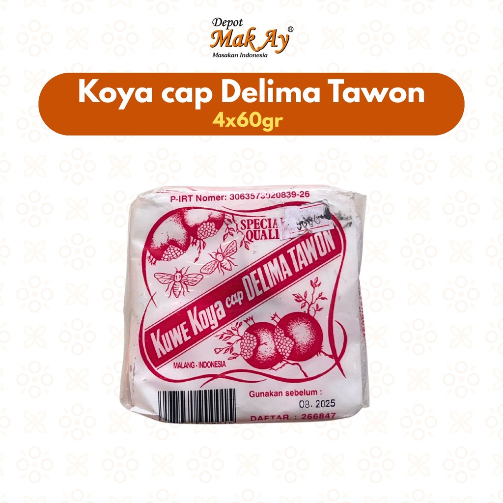 

Kue Koya Cap Delima Tawon 4x60gr | Camilan | Jajanan | Surabaya | Snack | Makanan | Kuliner | Enak | Nyemil