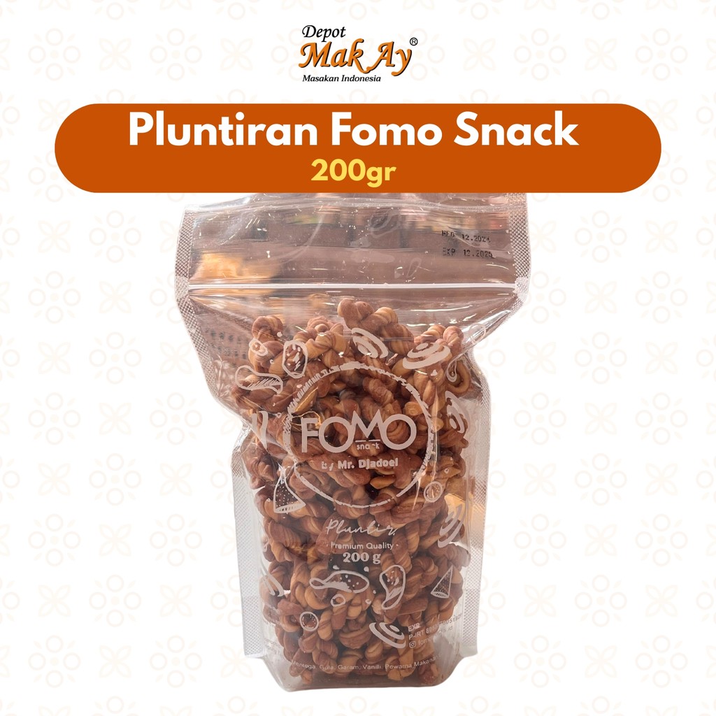 

Pluntiran Fomo Snack 200gr | Camilan | Jajanan | Surabaya | Snack | Makanan | Kuliner | Enak | Nyemil