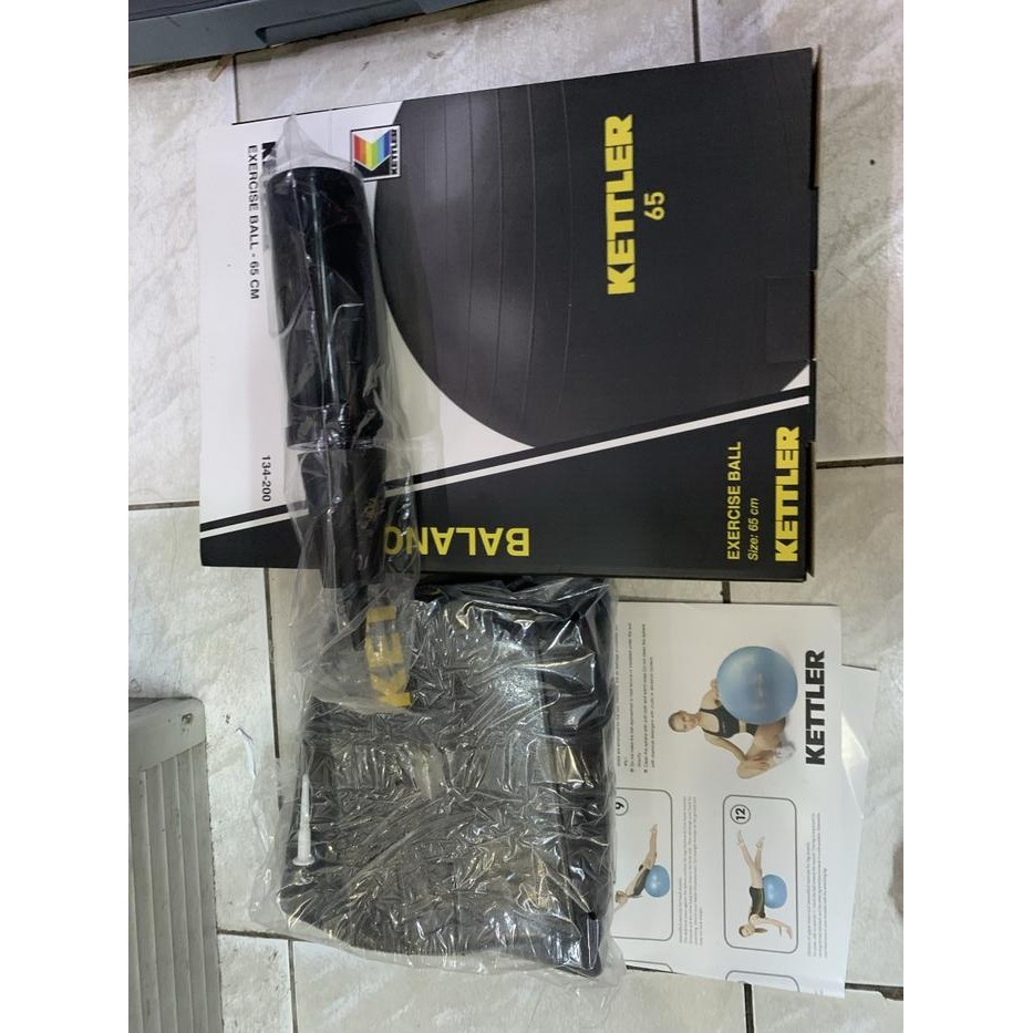 

Gymball gym ball KETTLER warna HITAM DIAMETER 65CM/gymball kettler ORI