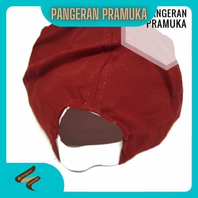 (Allthebest) Topi Sd merah putih bordir biru tutwuri