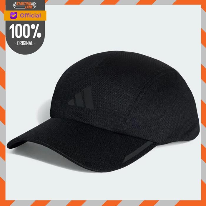 Topi Lari Pria Adidas Original Aeroready Four-panel Mesh Cap Black Ht
