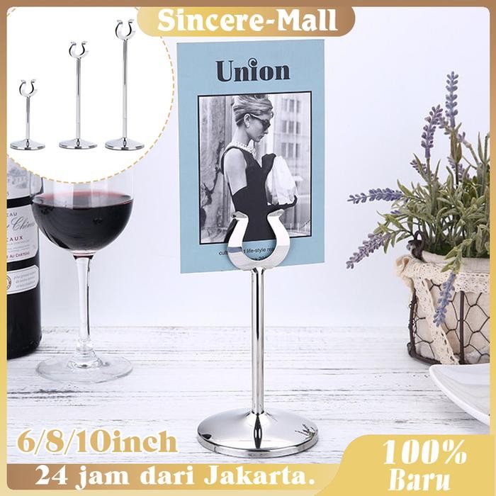 

Baru Tiang Nomor Meja Menu Stand Holder Tag Price Tag Praktis