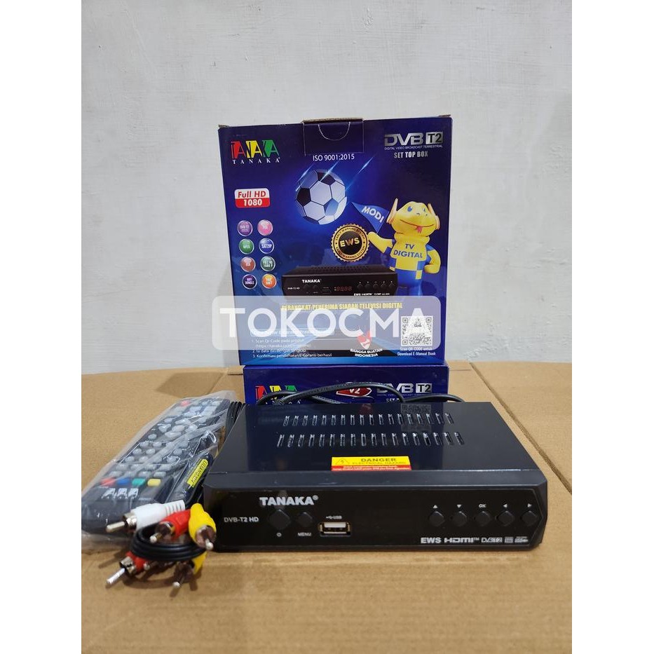 TANAKA Set Top Box Digital TV Receiver Full HD STB WiFi HDMI Youtube USB DVB T2 SNI