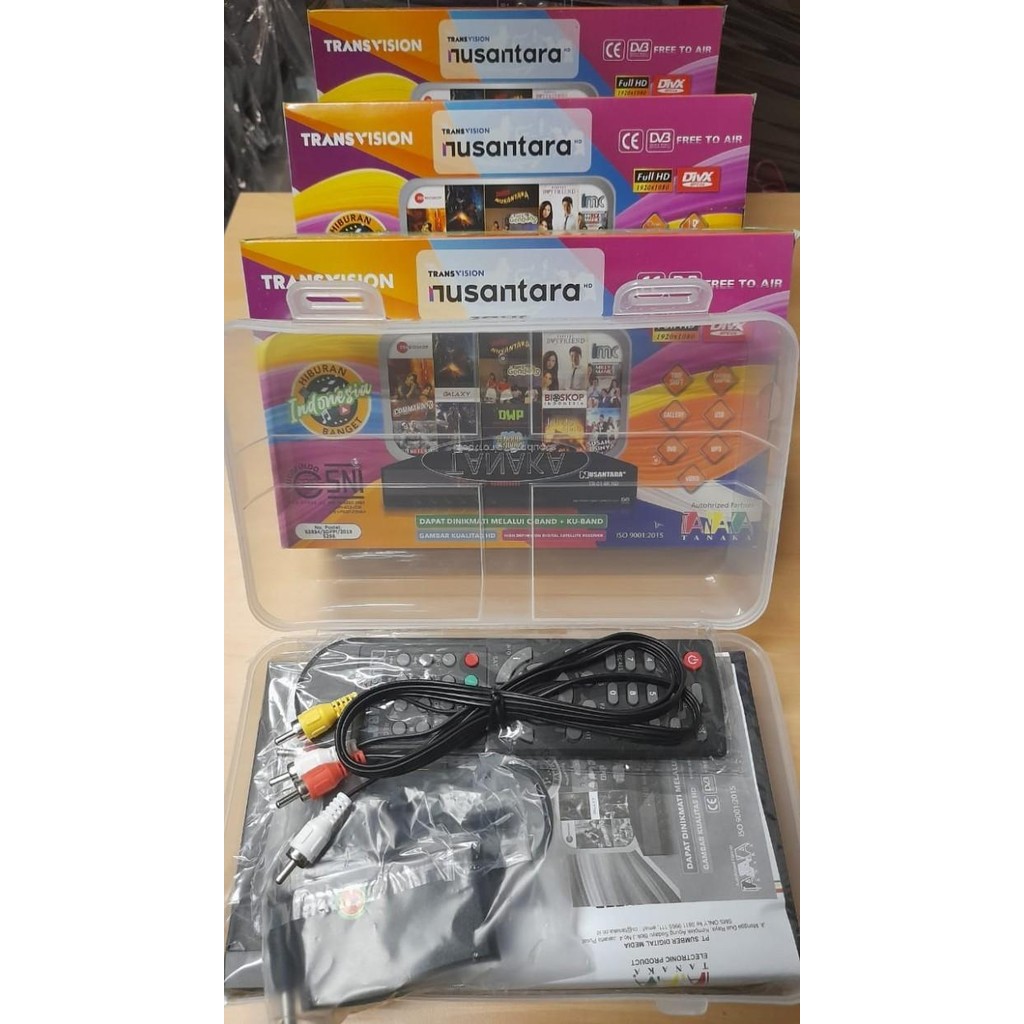 RECEIVER PARABOLA NUSANTARA STRAWBERRY HD (series S1-S2) ORIGINAL ASLI