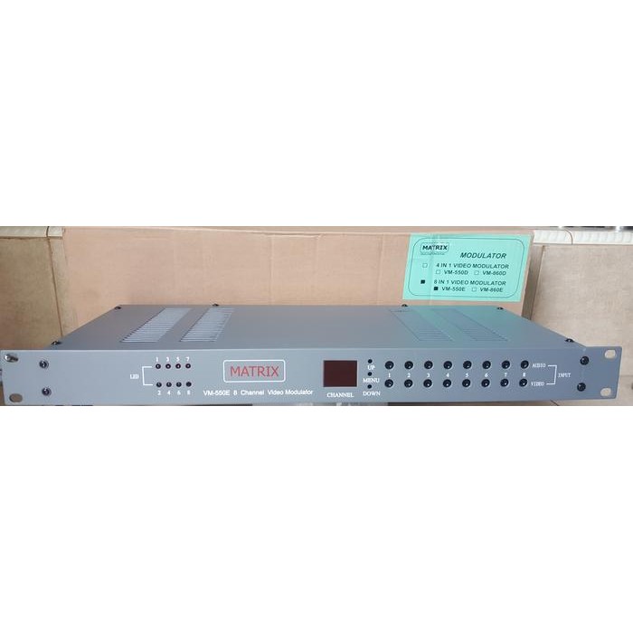 RF Modulator Matrix VM-550E 8 in 1 (VHF)