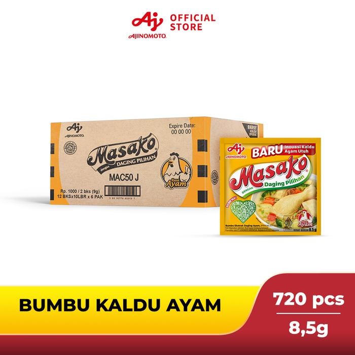 

Masako Bumbu Kaldu Ayam Penyedap Rasa 8.5 gram (24pcs)