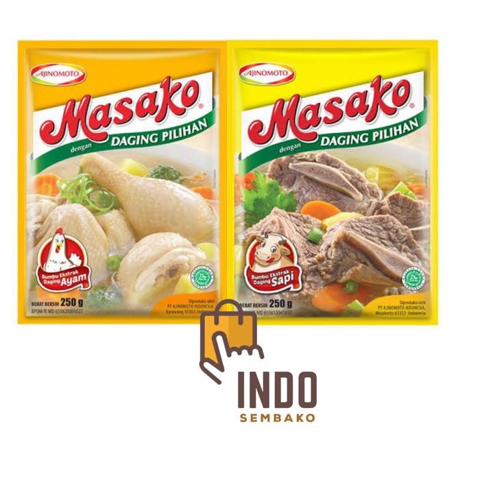 masako ayam 250 gr dus / Masako Sapi 250 gr dus / Masako Karton 250g
