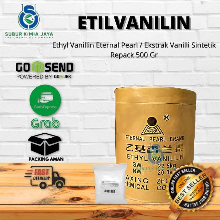 

Ethyl Vanillin Eternal Pearl Ex China 500 GR / Penambah aroma makanan