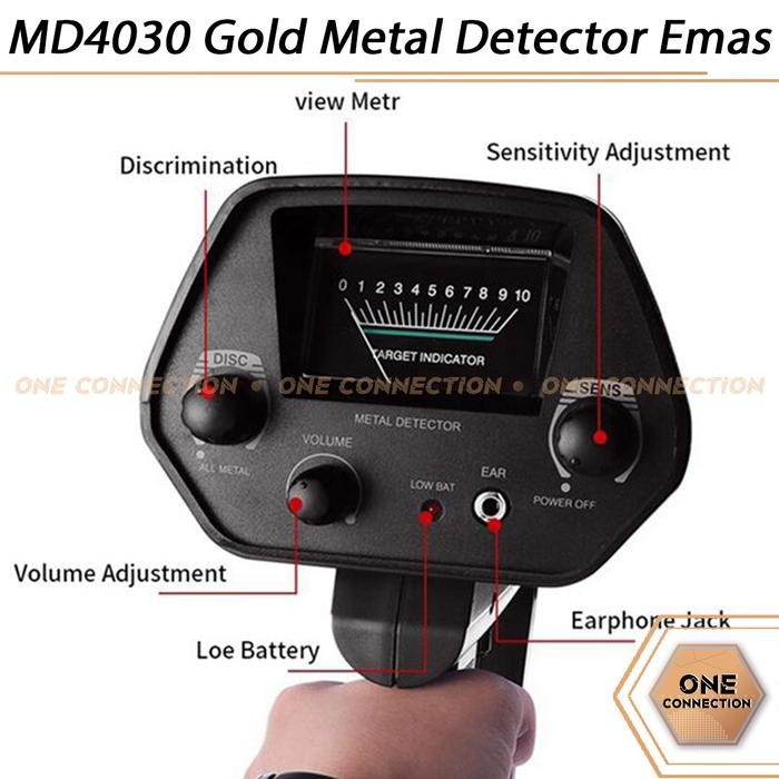 MD4030 Gold Metal Detector Emas Logam King Detektor MD-4030