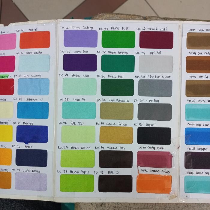 Kain Peles Bahan Abutai Isi 50Yard Satu Roll''