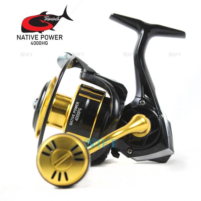 Reel G-Tech Native Power 4000 5000 Hg Pg Power Handle Gtech