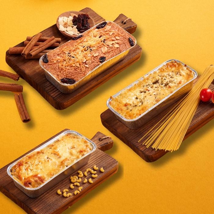 

Combo 3 in 1 - Klapertart Makaroni Skotel dan Spaghetti Brulee