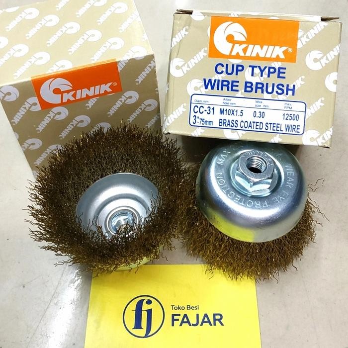 Brush Gerinda Grenda Mangkok Wire Cup Brush 3 inch Kinik sikat kawat