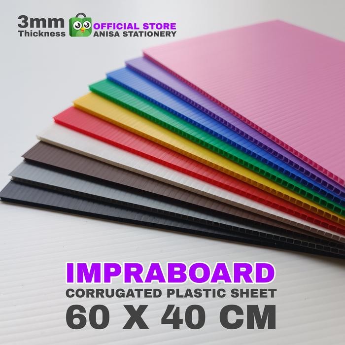 

Terlaris! Infraboard Impraboard 3Mm 60 X 40 Cm / 60X40 Cm / 40X60 Cm Pp Board