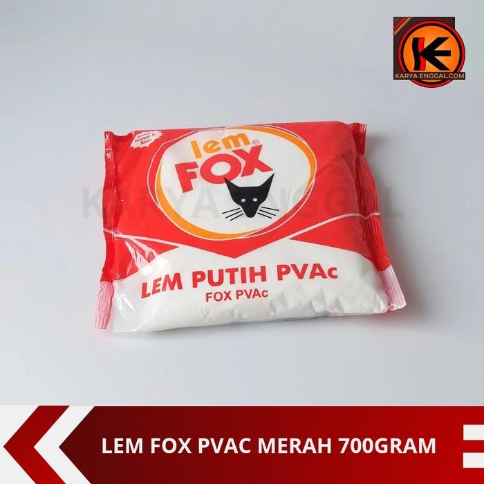 

Lem Fox Putih PVAc Sachet Kemasan Plastik Merah 800 Gram/Lem Kayu