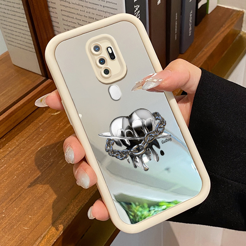 Casing Hp OPPO A5 2020 OPPO A9 2020 Case Casing Cinta rantai pola Kesing HP Cesing cermin Kasing Sil