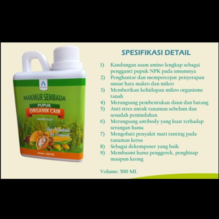 Jual Paket Pupuk Organik Cair Amino Plus dan Zk Plus 500ml