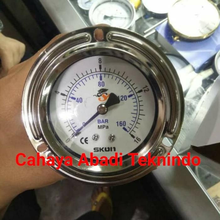 Mantab Pressure Gauge Skon Payung 16Mpa 2 1/2"Inch / Manometer Payung 160Bar