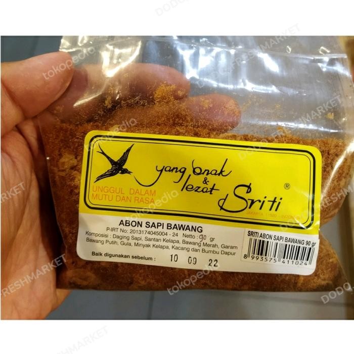 

Sriti Abon Sapi Bawang 90Gr Best Quality Asli 100% Original