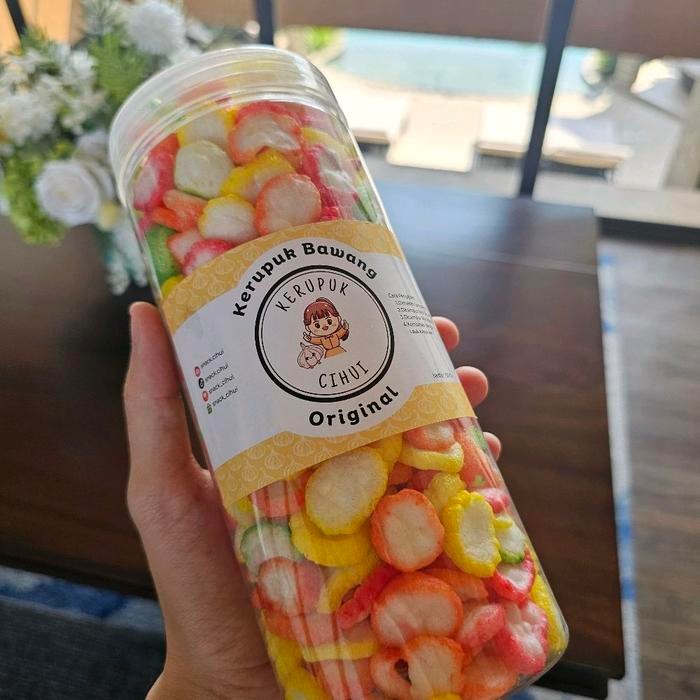 

Mix 4 Best Seller Kerupuk Bawang Cihui (Cihui Original, Kancing Original, Kancing Pedas, Cengkeh