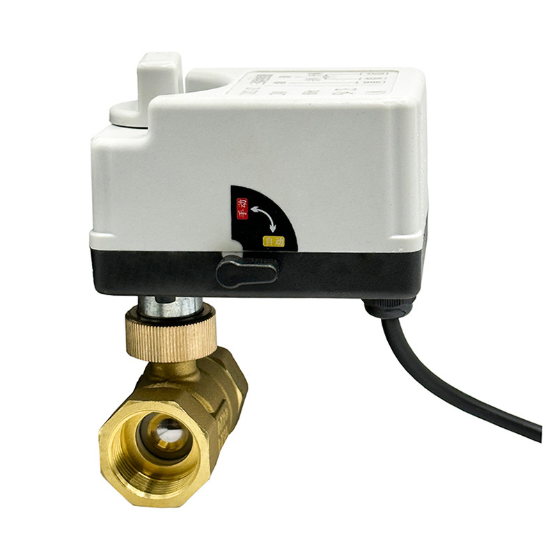 JUAL  1/2 "3/4" 1 "2" Motorkogelklep 220V 12V 24V 3-Draad 2 Controle Messing Elektrische Kogelkraan 