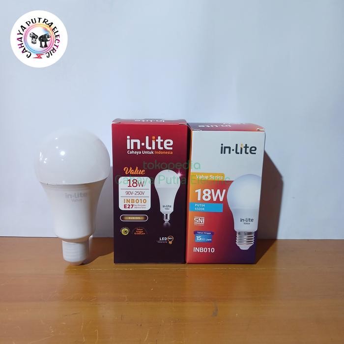 Lampu led bulb value INB010 inlite 18Watt