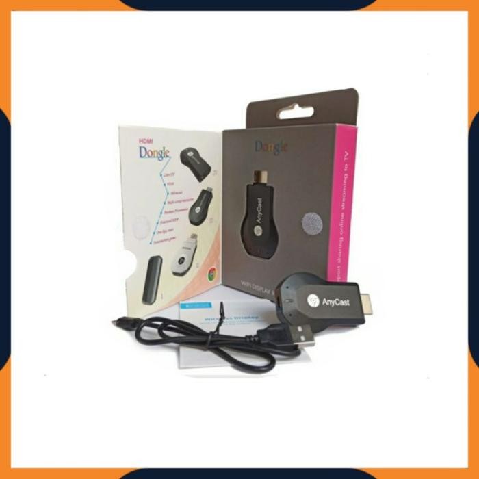 (Allthebest) [COD] PAKET LENGKAP ANYCAST DONGLE HP KE TV TABUNG / ANYCASH DONGEL WIFI MIRACAST