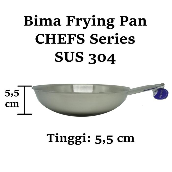Bima Frying Pan 24 cm s / Fry Pan Stainless 304