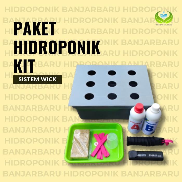 PAKET KIT HIDROPONIK SISTEM WICK PEMULA