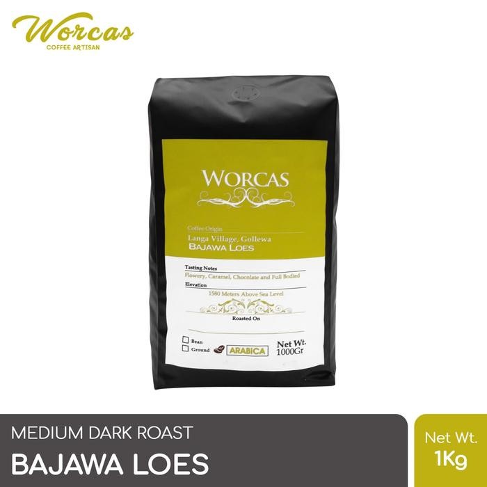 

Kopi Arabica Bajawa 1 Kg (Biji/Bubuk) Worcas Coffee