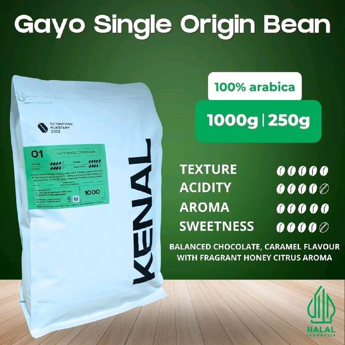 

Kopi/Coffee 100% Arabica Kenal Gayo Single Origin 1Kg