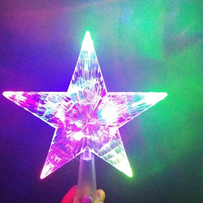 Pucuk Pohon Natal / Bintang Pohon Natal / Lampu Bintang Pohon Natal Hi Kode 495