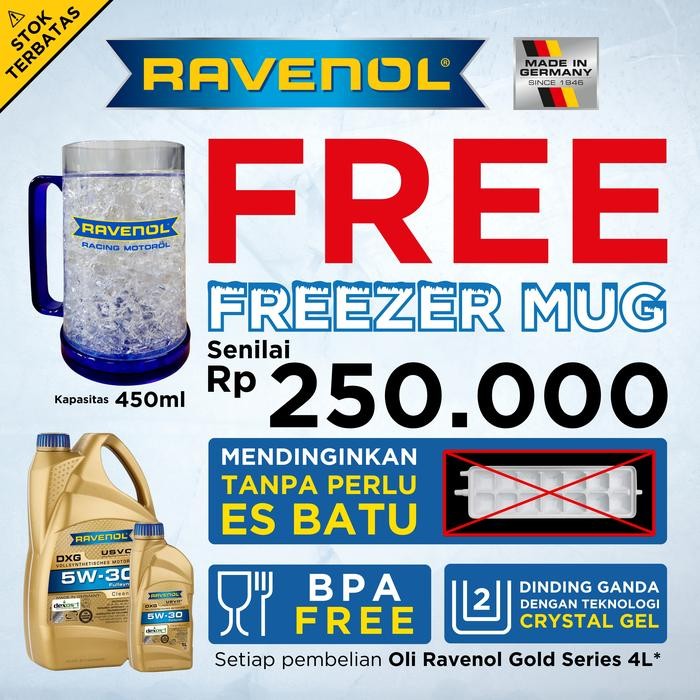 [Paket isi 12pcs] Oli Mobil Ravenol Racing RSS 10W-60 1L (Made in Germany)