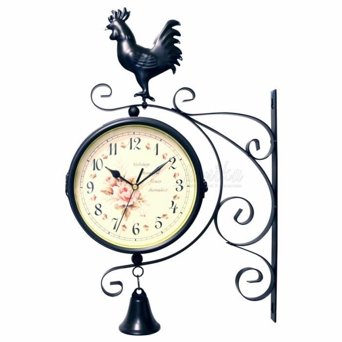 Jam Gantung 2 Sisi Ayam Jago Jam Tempel